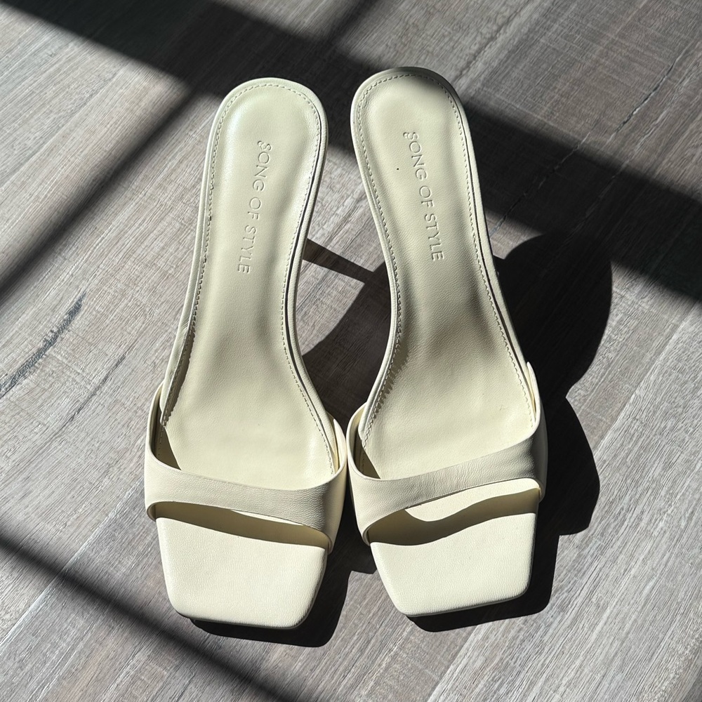 Song of Style Creme Kitten Heels